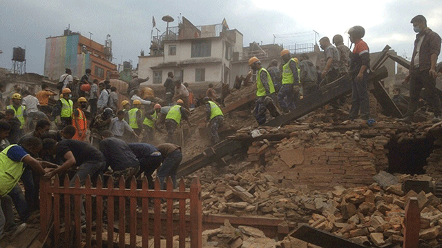 La RCA responde al terremoto de Nepal
