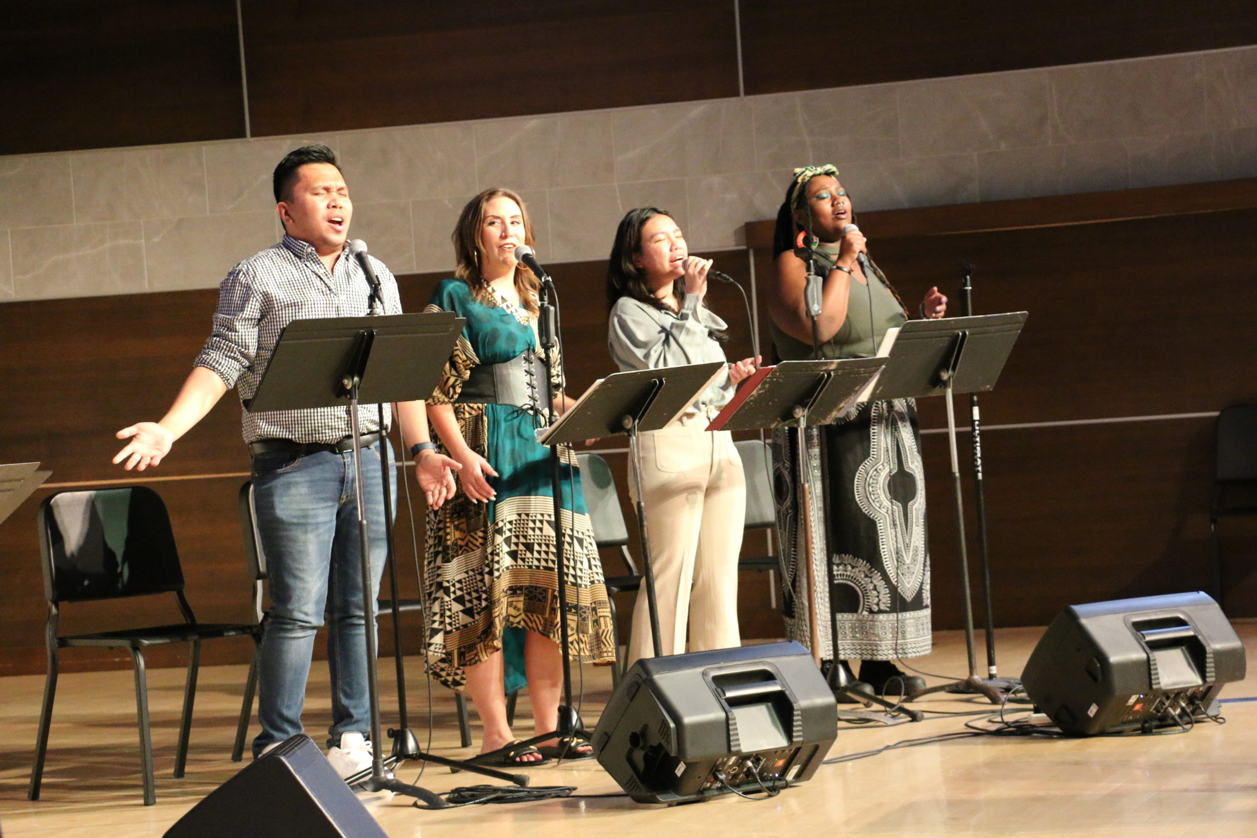worship band singing during opening worship